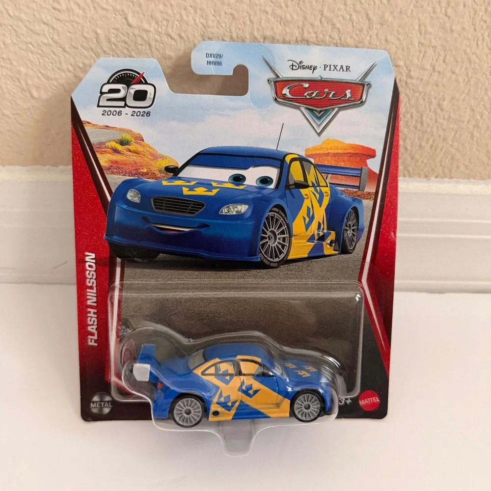 Disney Pixar Cars Flash Nilsson 20th Anniversary Mattel Die-Cast Blue HHV86